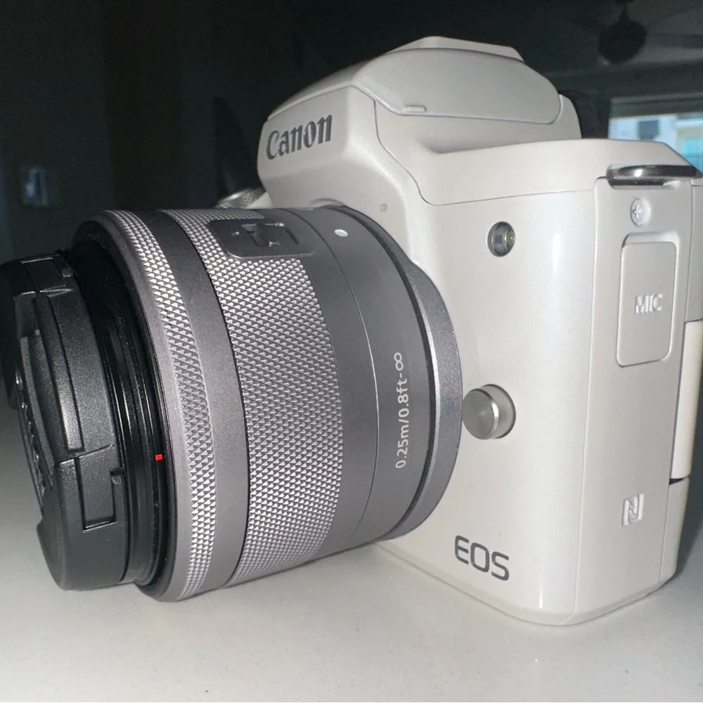 White Canon EOS M50